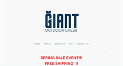 Desktop Screenshot of giantoutdoorchess.com