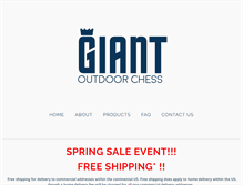Tablet Screenshot of giantoutdoorchess.com
